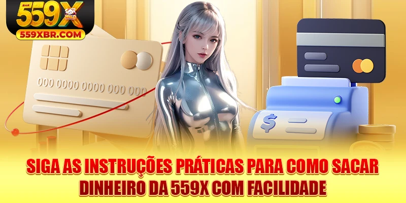 Siga as instruções práticas para como sacar dinheiro da 559X com facilidade