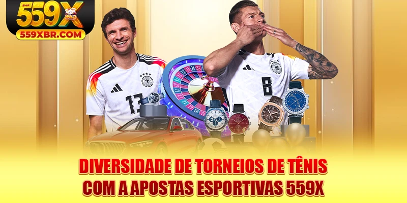 Diversidade de torneios de tênis com a apostas esportivas 559X