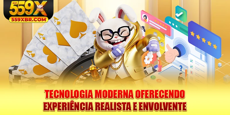 Tecnologia moderna oferecendo experiência realista e envolvente