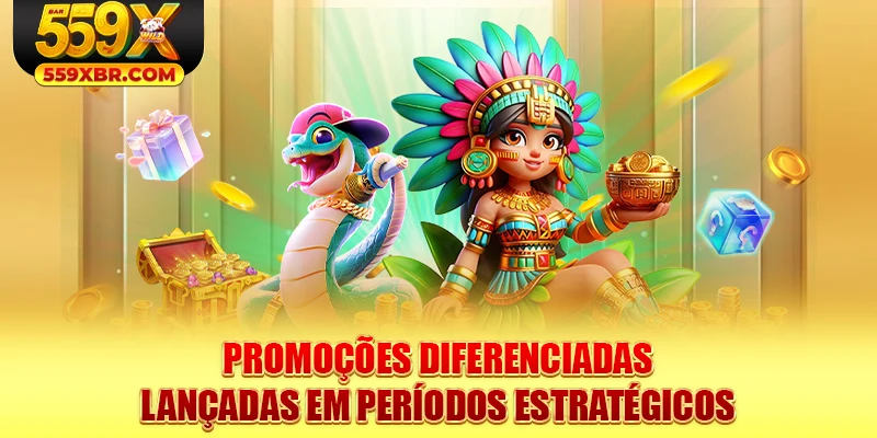 Promoções diferenciadas lançadas em períodos estratégicos